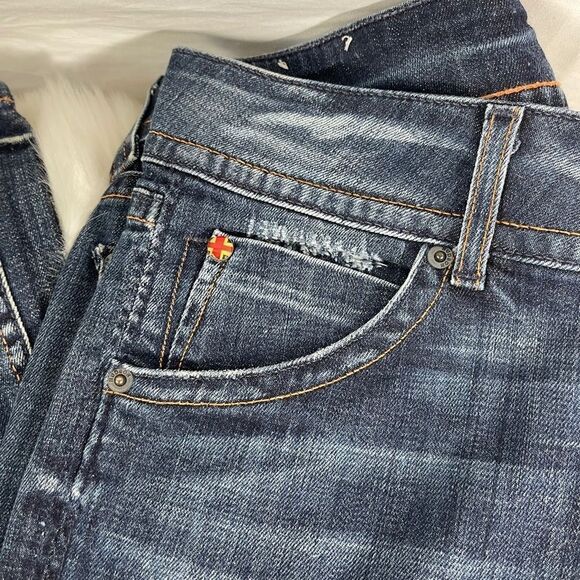 Hudson Distressed Bootcut Jeans Sz 30 - Picture 11 of 13